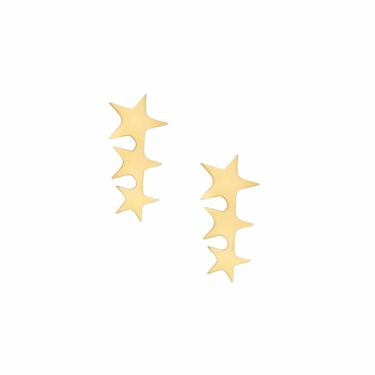 Triple Star Stud Earrings