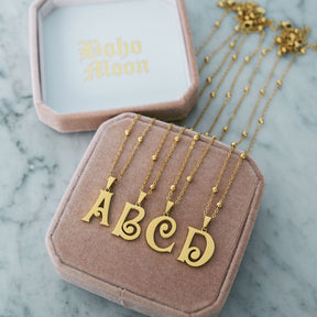 Trivia Initial Necklace