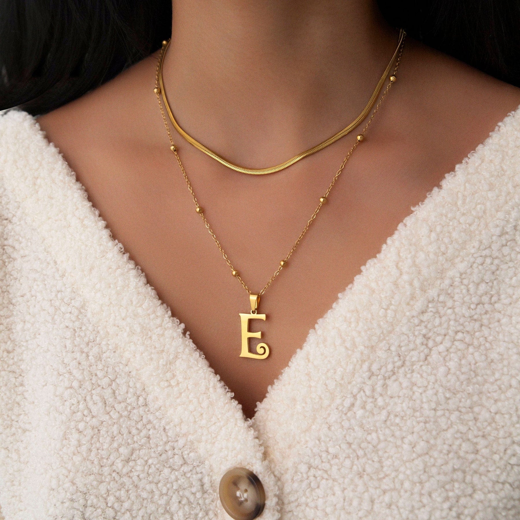 Trivia Initial Necklace