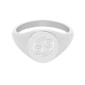 Twilight Zodiac Signet Ring