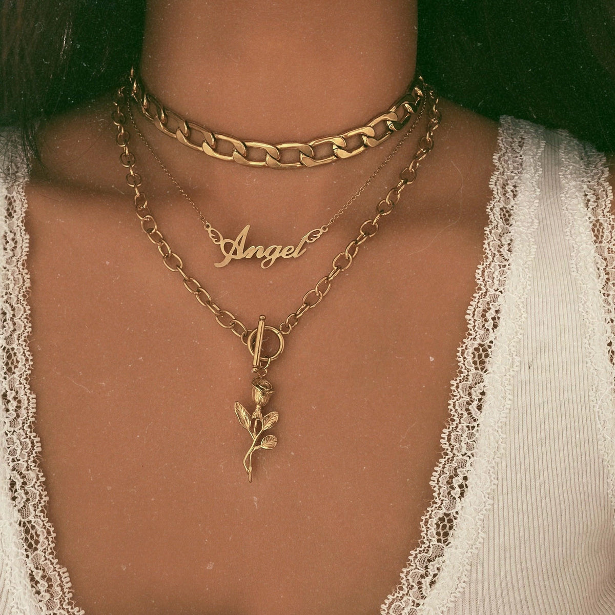 Valerie Rose Tbar Necklace