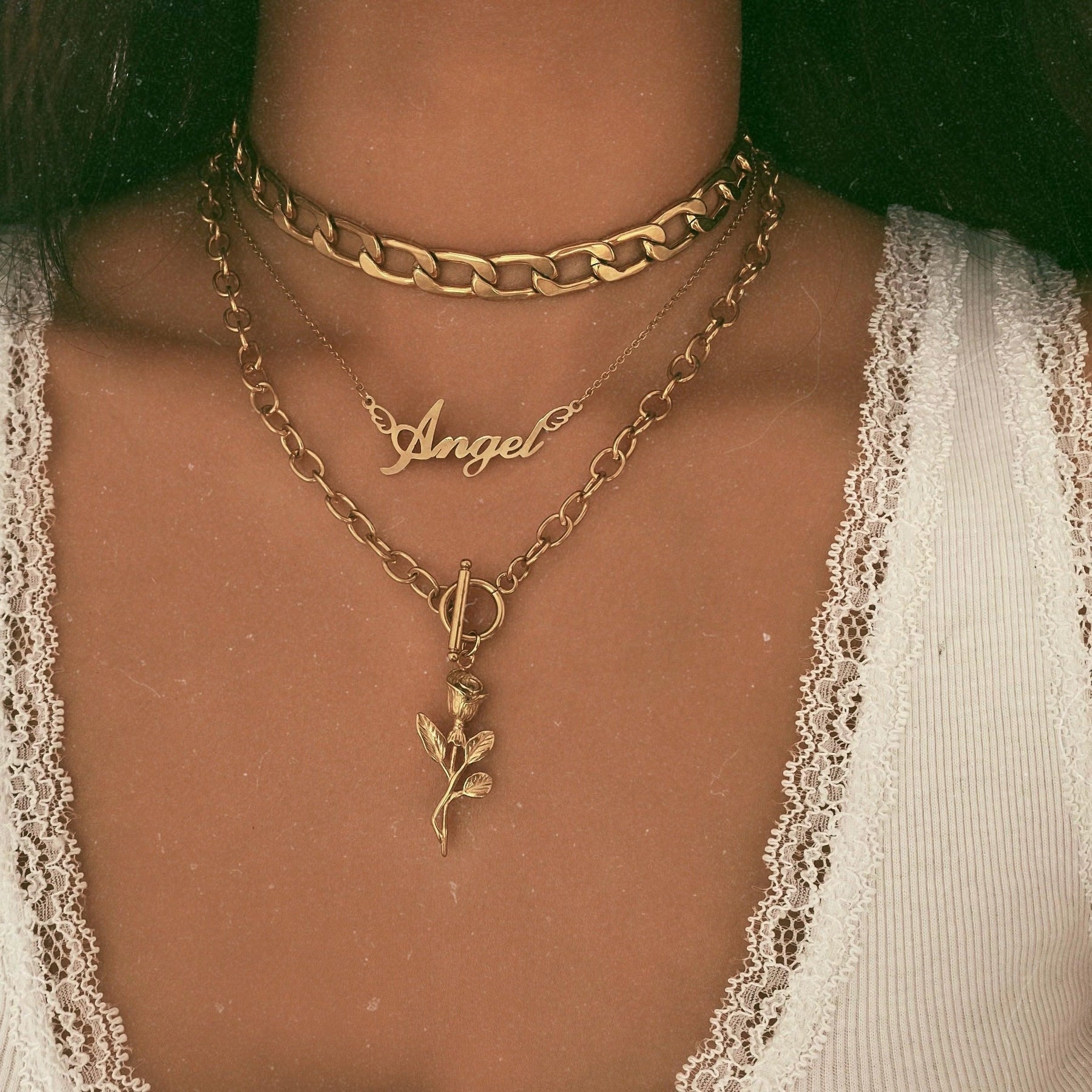 Valerie Rose Tbar Necklace