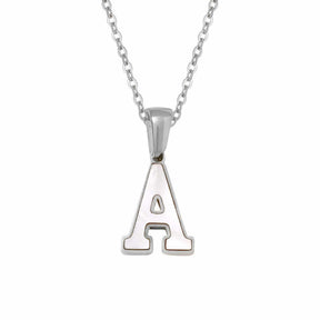 Varsity Pearl Initial Necklace