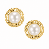 Mist Pearl Stud Earrings — Pink Island Earrings | Tarnish-Free Waterproof Jewellery Australia