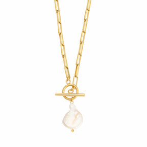Waikiki Pearl TBar Necklace