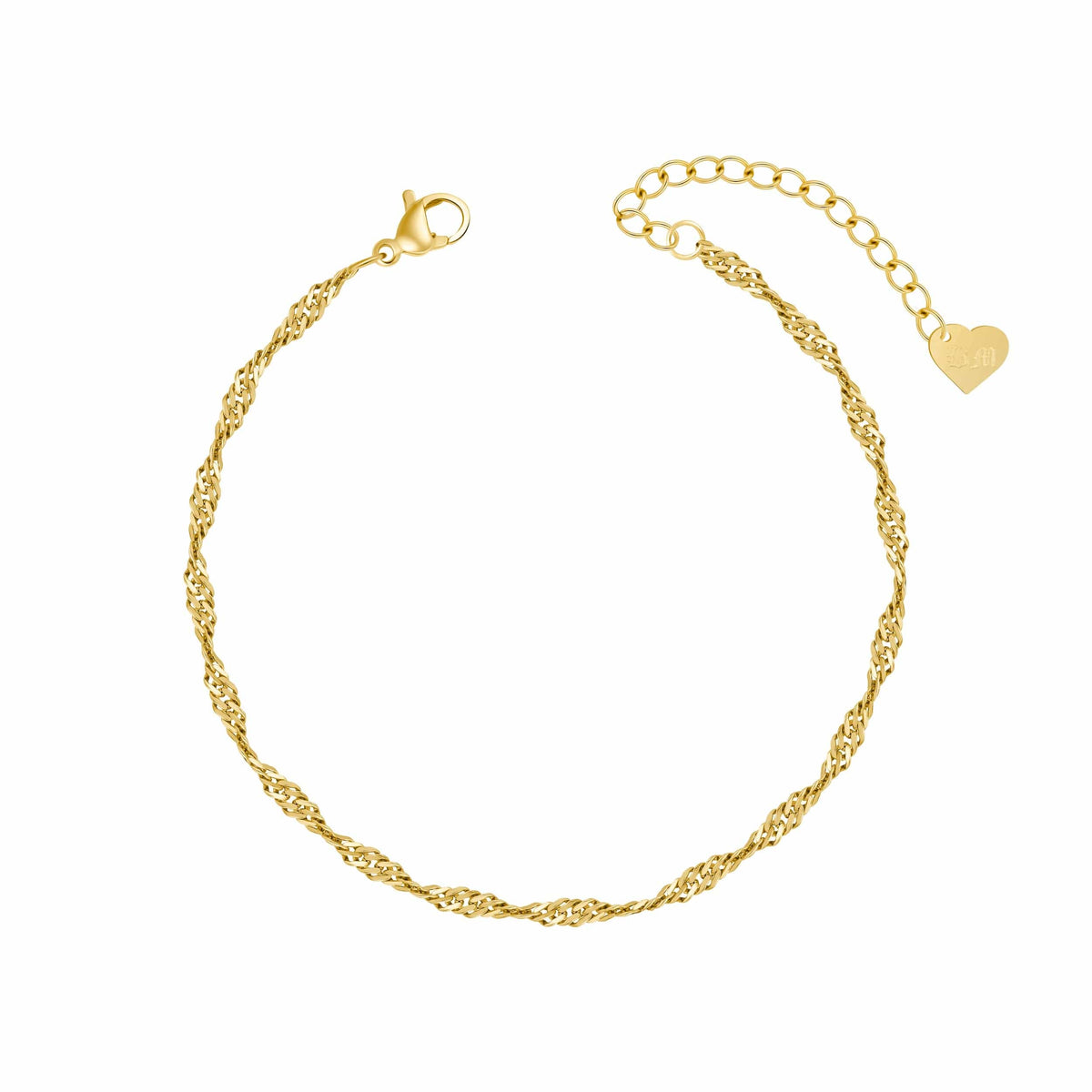 Ocean Wave Anklet — Pink Island Anklets | Tarnish-Free Waterproof Jewellery Australia