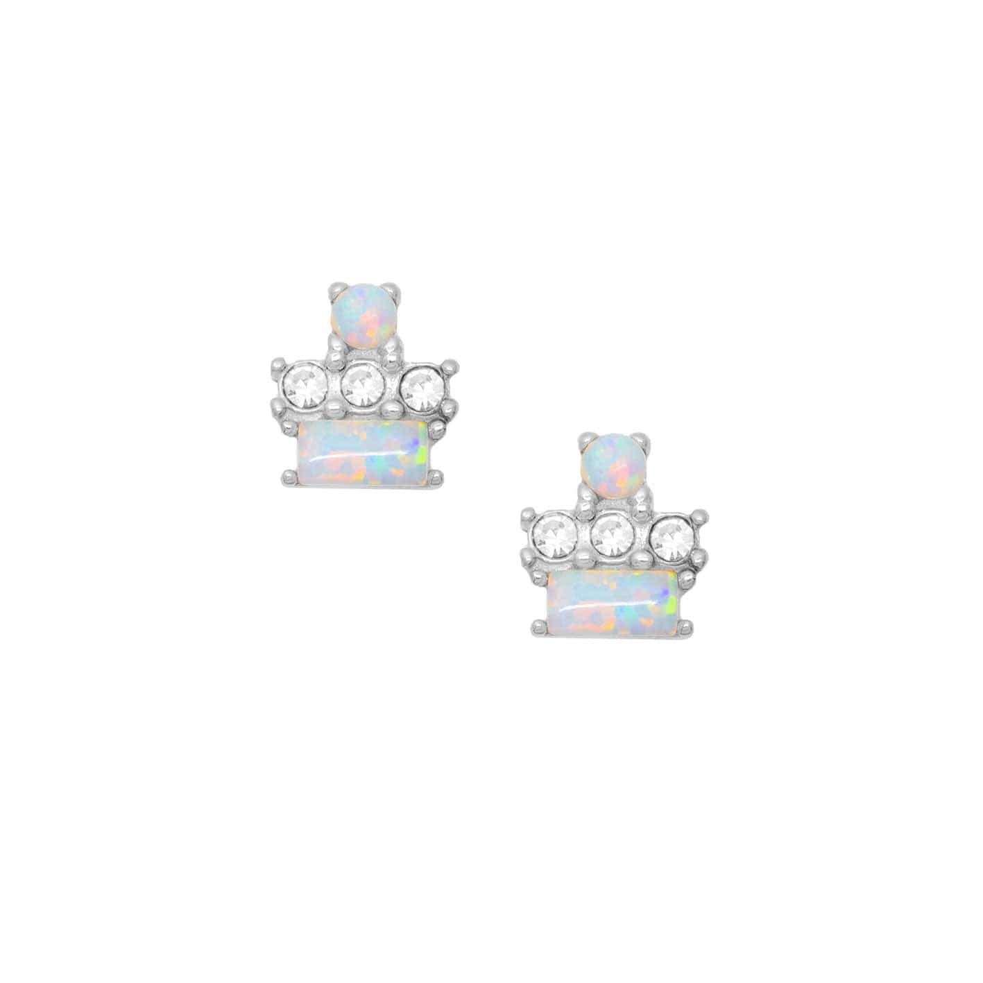 Evita Opal Stud Earrings