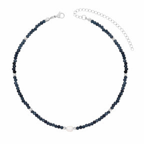 Navy Pearl Choker